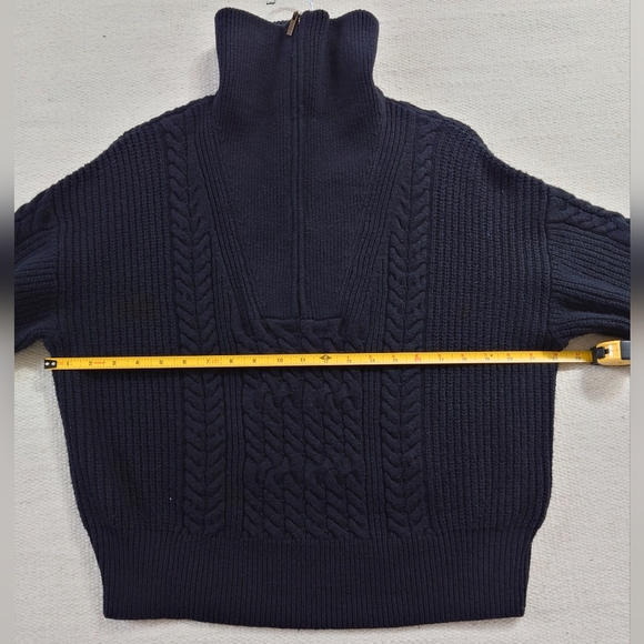 Nili Lotan x Target cable knit half-zip sweater - Picture 4 of 6